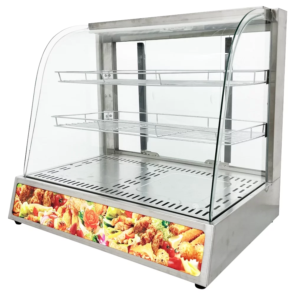 PreAsion 3 Layer Electric Heating Food Warmer Cabinet Showcase