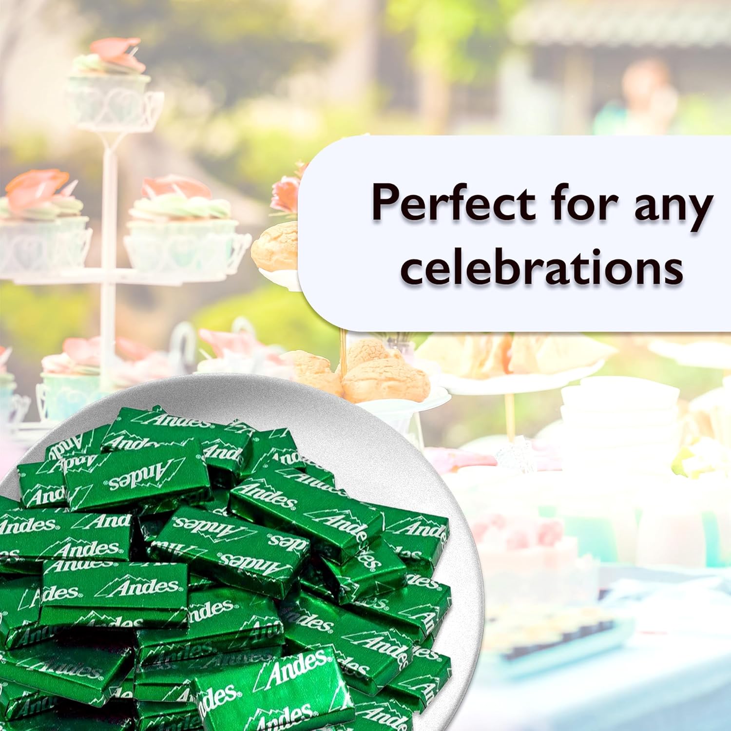 Andes Mints Bulk Individually Wrapped Creme De Menthe Thins 2LB Bag. Mints Individually Wrapped, Chocolate Mint Candy, Mint Chocolate, Andes Chocolate Mints, Andes Creme De Menthe Thin Mints