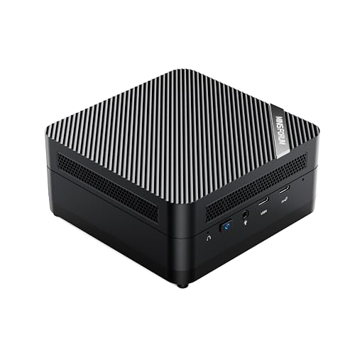 MINISFORUM UM690S Mini PC AMD Ryzen 9 6900HX(8C/16T, up to 4.9GHz) Windows 11 Home Small PC, 32GB RAM 1TB SSD, 2xHDMI(4K), 1xUSB4(8K) Output, Radeon 680M Graphics 2.5G LAN Dual Fans Small Form Factor
