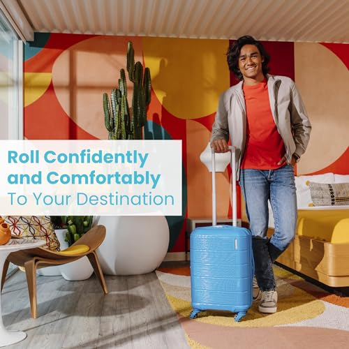 American Tourister Stratum 2.0 Expandable Hardside Luggage with Spinner Wheels, Purple Haze, Carry-on