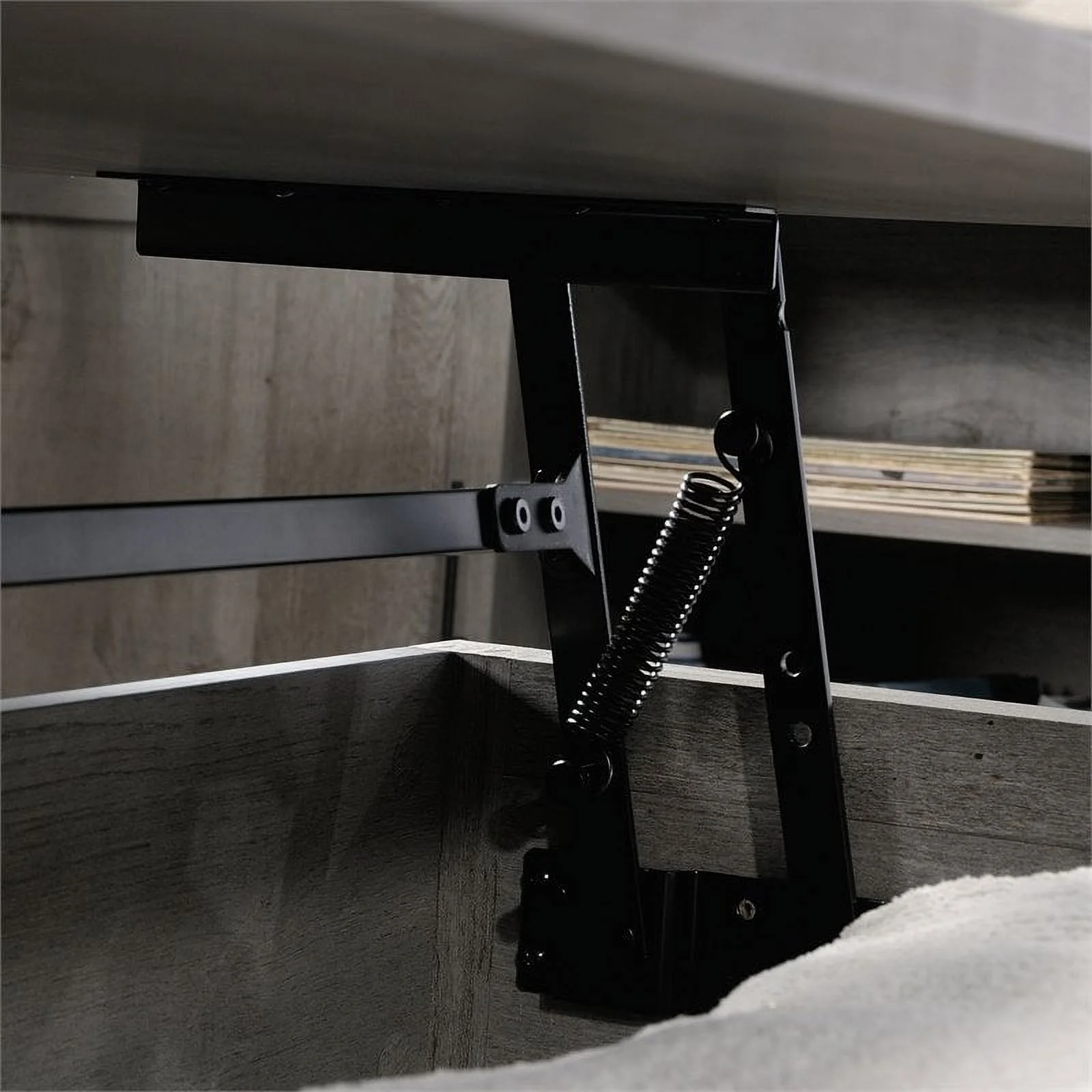 Home Square 3 Piece Set with 3-Shelf Bookcase L-Shape Computer Desk Coffee Table