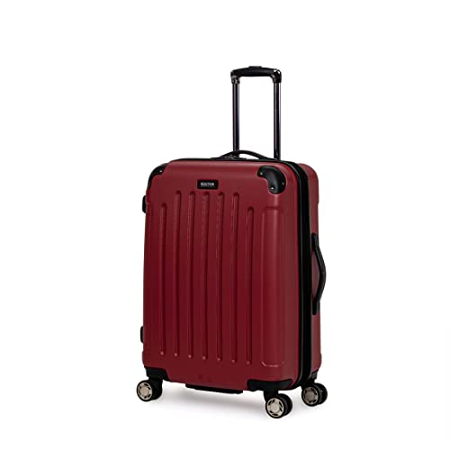 Kenneth Cole REACTION Renegade Luggage Expandable 8-Wheel Spinner Lightweight Hardside Suitcase, Navy Blue, 20-Inch Carry On