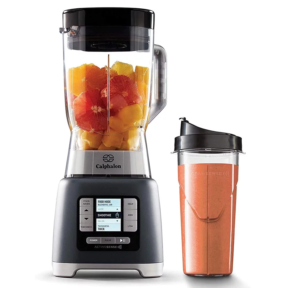 Calphalon Activesense Durable Stainless Steel Blender with Blend N Go Cup