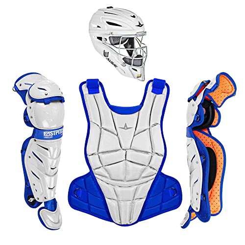 All-Star Catcher’s Gear Kit – Includes Helmet, Chest Protector & Leg Guards – Lightweight, Durable Baseball Protective Set, Meets NOCSAE