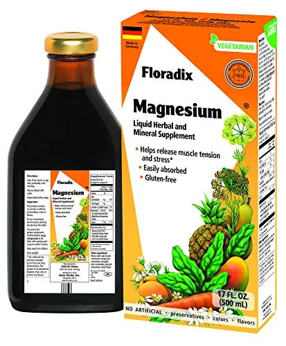 Floradix Magnesium Liquid Salus Liquid, 17 oz , 2 Pack