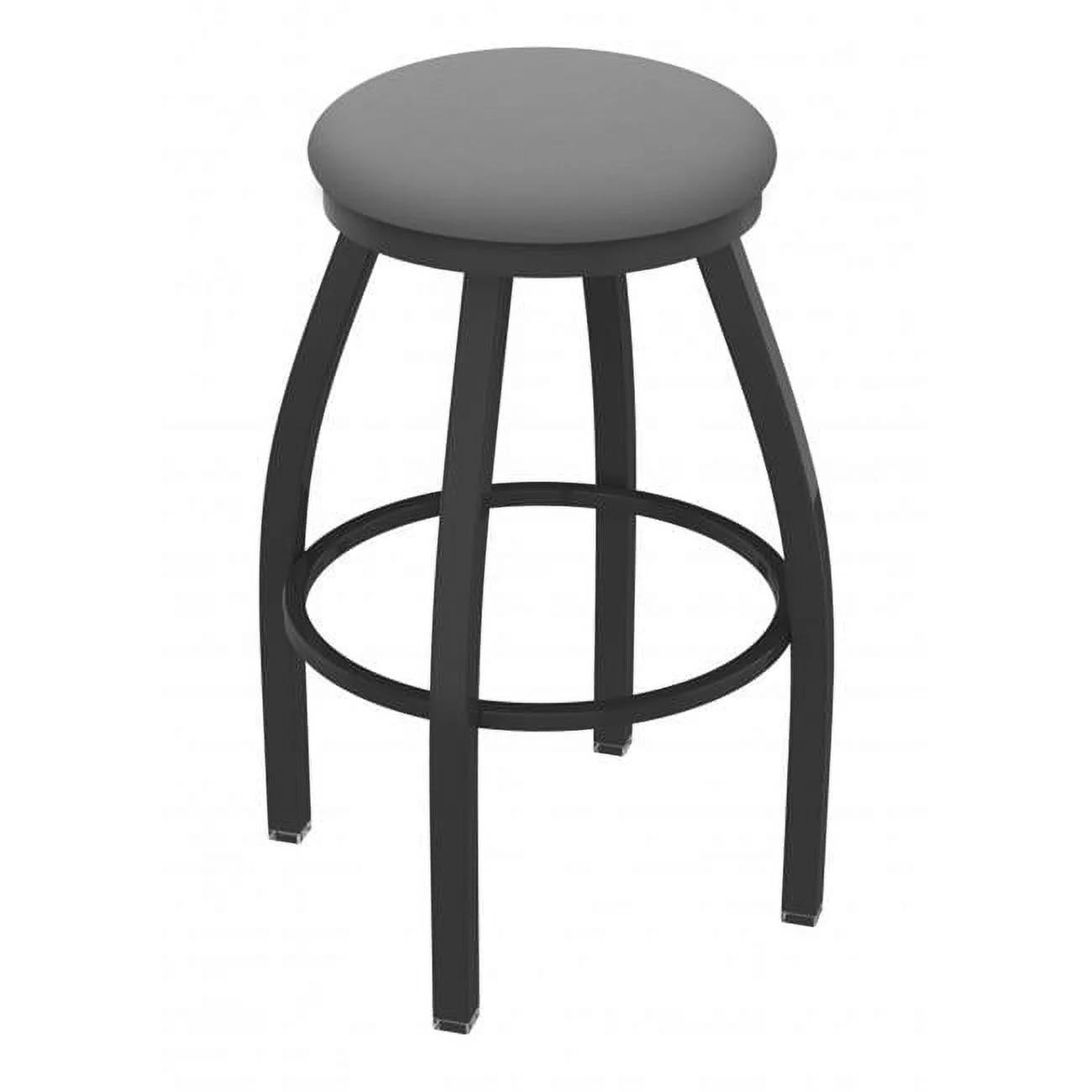 25 in. XL 802 Misha Swivel Counter Stool with Pewter & Canter Folkstone Grey Seat