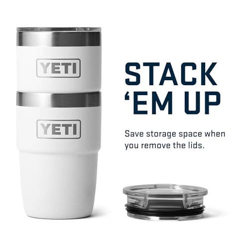 YETI Rambler 8 oz Stackable Cup, Stainless Steel, Vacuum Insulated Espresso Cup with MagSlider Lid