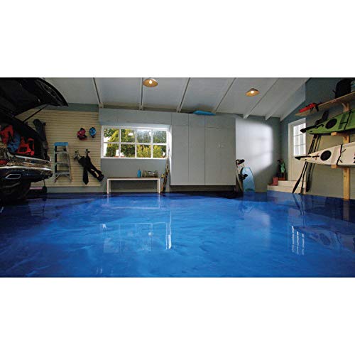 Rust-Oleum 299743 RockSolid Metallic Garage Floor Coating Kit, 80 fl oz, Gunmetal, 2.5 Quarts (Pack of 1)
