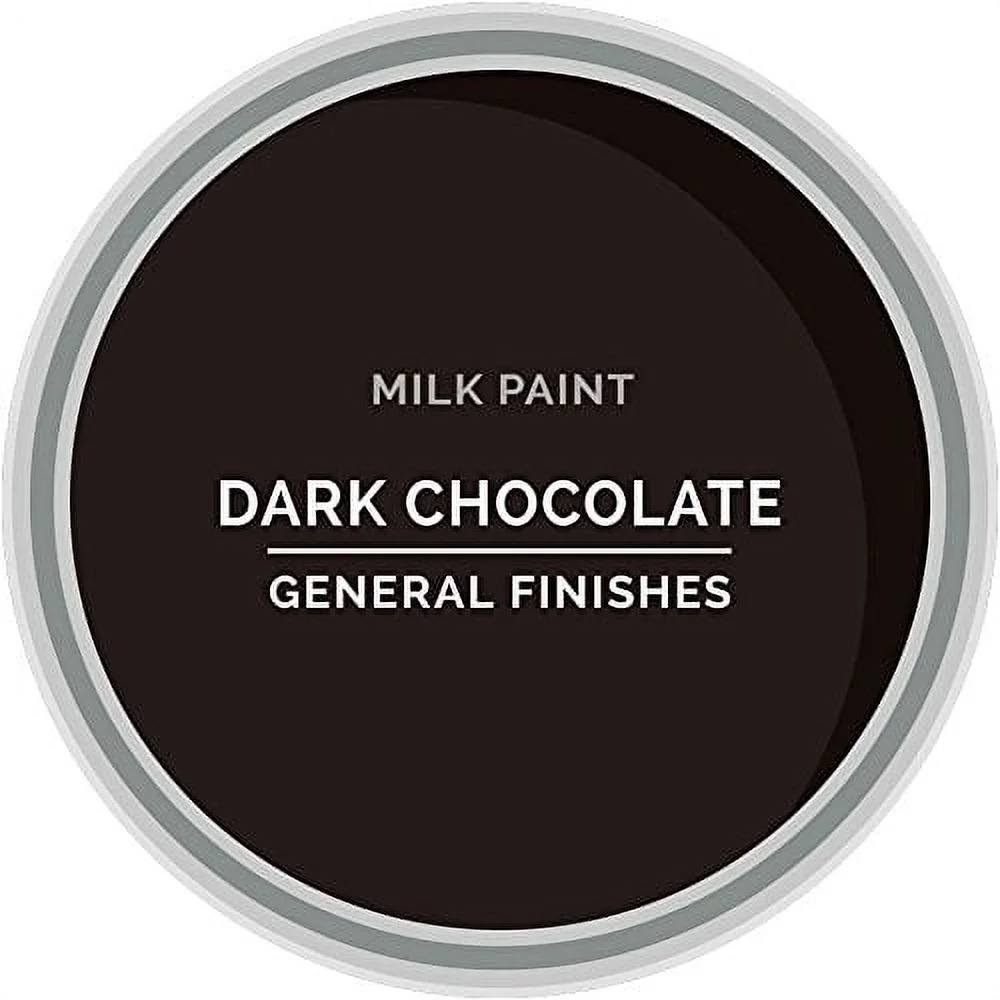 General Finishes Water Based Milk Paint, 1 Pint, Dark Chocolate