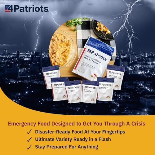 4Patriots 2-Week Survival Food Kit: Emergency Food Supply Designed to Last 25 Years, 84 Servings