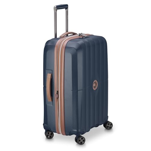DELSEY PARIS Carrousel Hardside Expandable Luggage with Spinner Wheels, Navy, Carry-on 21 Inch