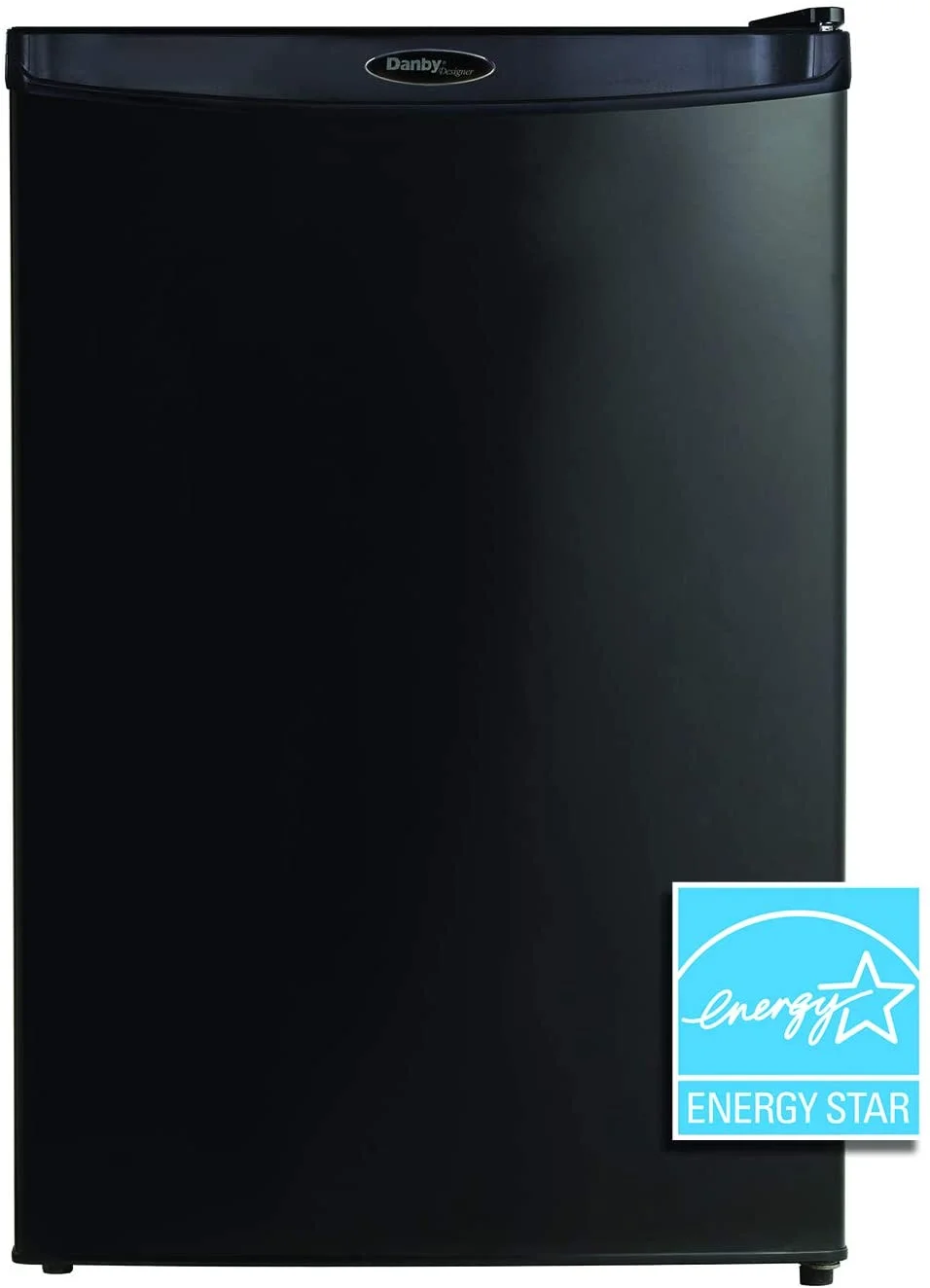 QCAI Designer DAR044A4BDD-6 4.4 Cu.Ft. Mini Fridge, Compact Refrigerator for Bedroom, Living Room, Bar, Dorm, Kitchen, Office, E-Star in Black