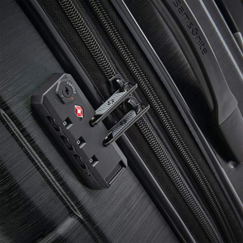 Samsonite Centric 2 Hardside Expandable Luggage with Spinner Wheels, Black, Carry-On 20-Inch