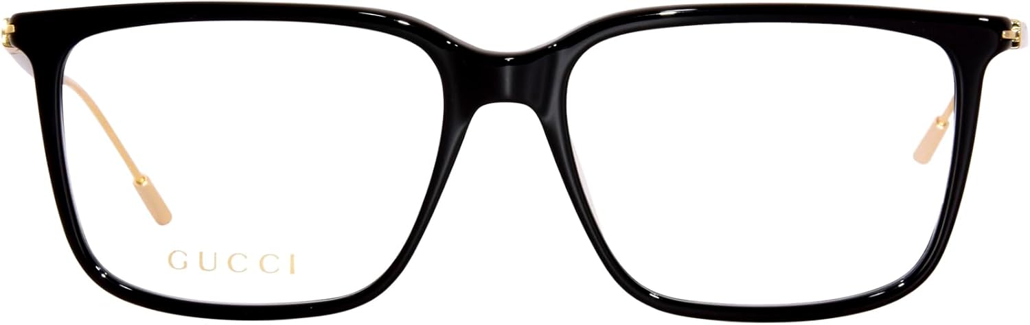 Gucci GG1273O 001 Black Rectangle Men's Eyeglasses