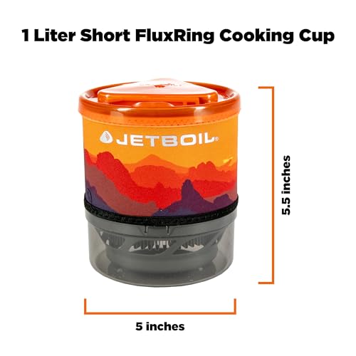 Jetboil MiniMo Camping and Backpacking Stove Cooking System with Adjustable Heat Control
