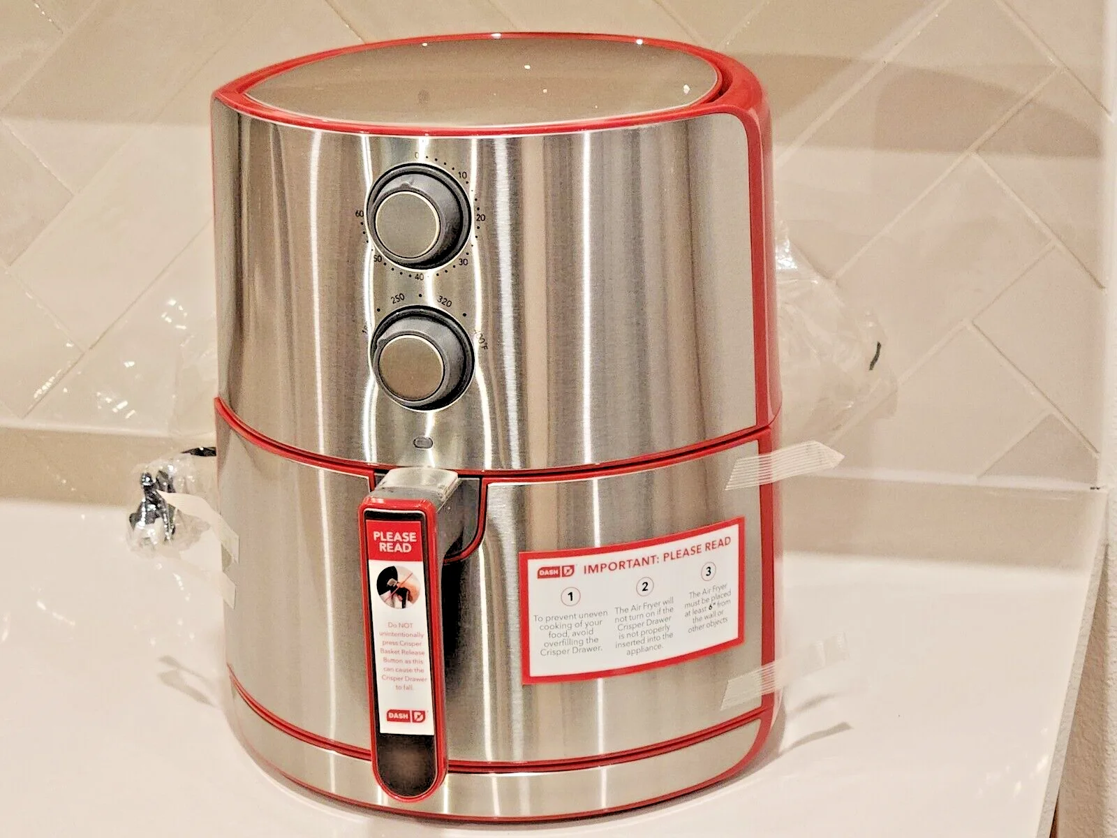 DASH Chef Series 5Quart Nonstick Air Fryer with AirCrisp Technology