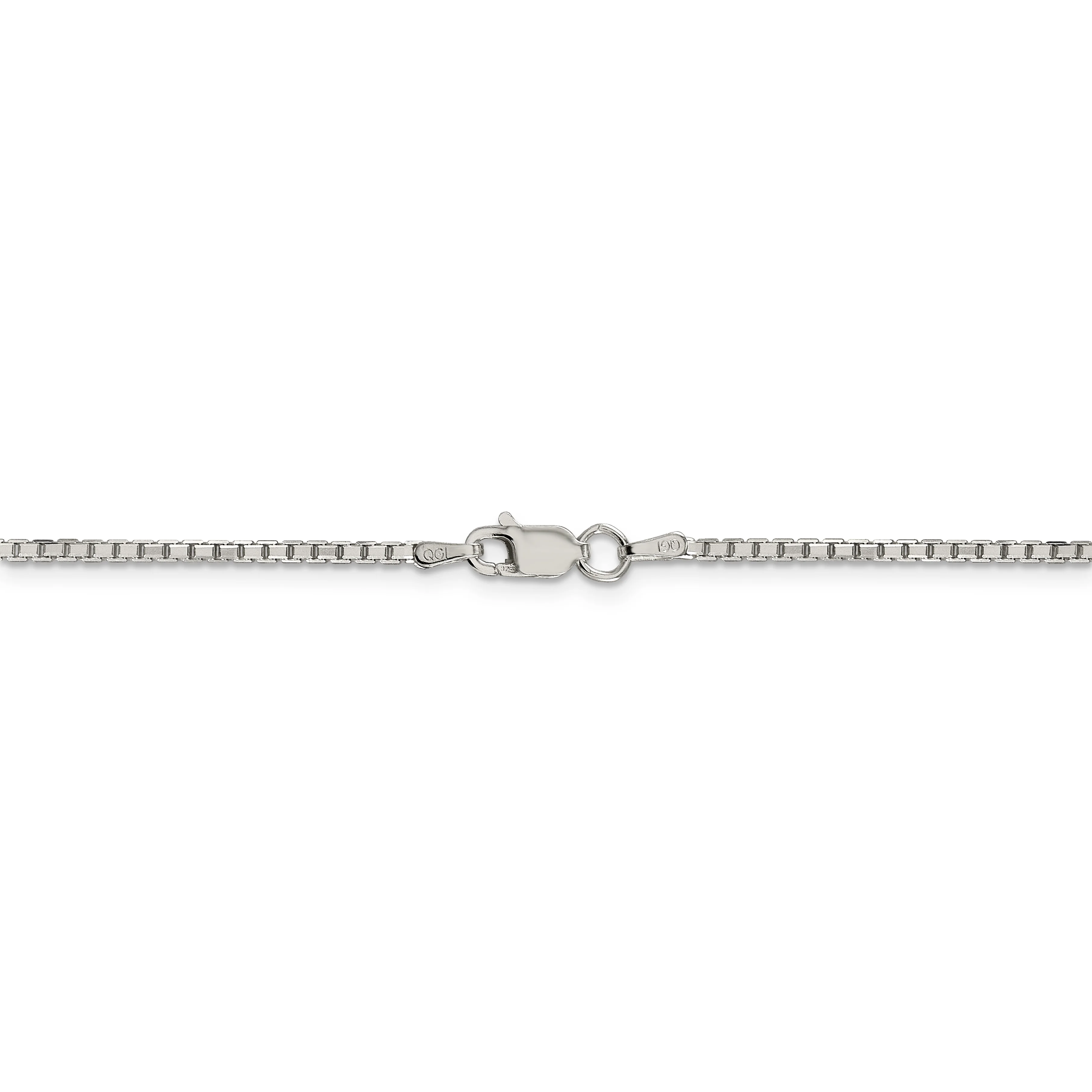 Primal Silver Sterling Silver 1.7mm Diamond-cut Box Chain