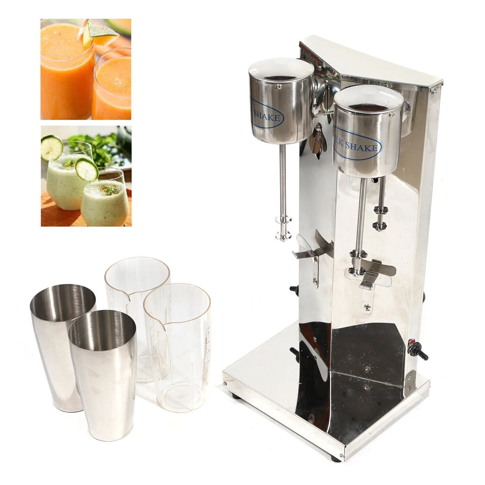 Electric Milkshake Mixer Restaurant Bar Drink Milk Tea Shake Maker Stainless