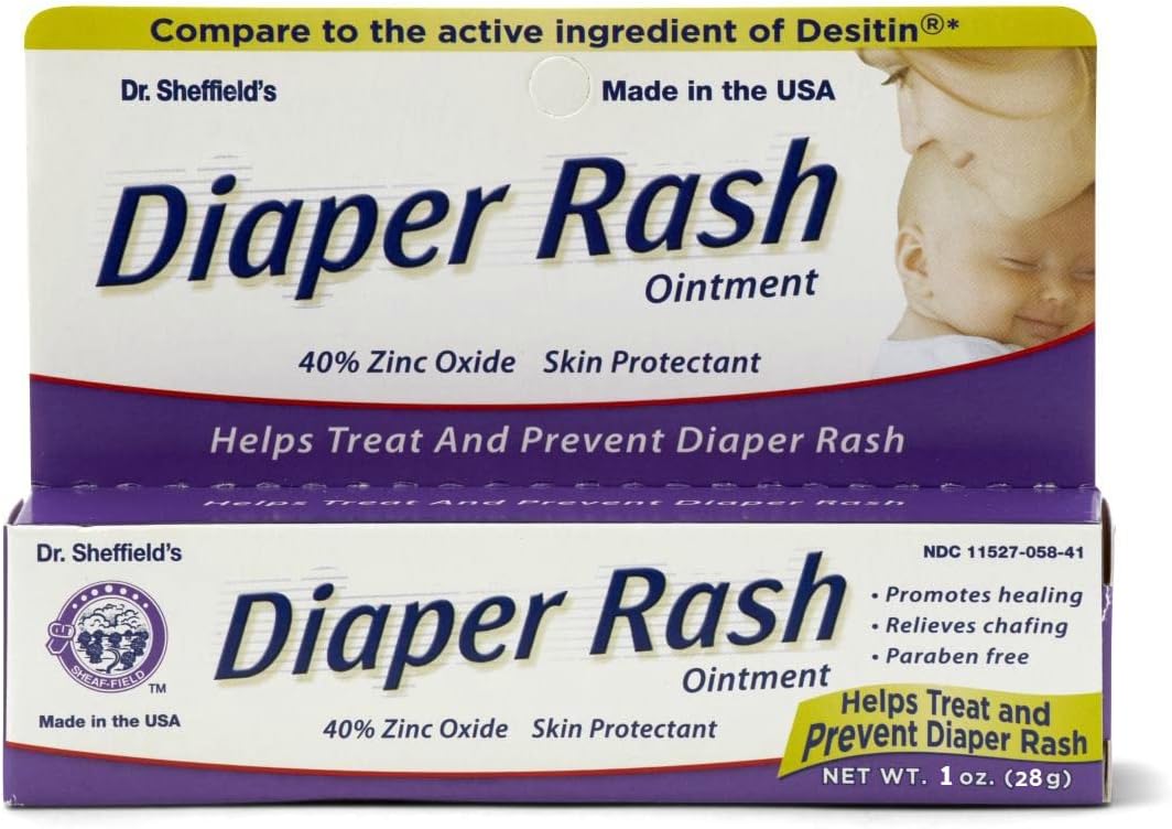 Diaper Rash Ointment Generic for Desitin 40% Zinc Oxide 2 oz 3 PACK