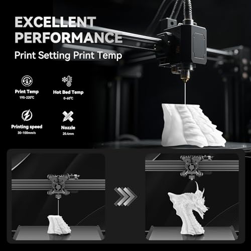 3D Printer Filament, ABS Filament 1.75mm, High Strength and Toughness, Dimensional Accuracy +/- 0.02mm, 1kg(2.2lbs) 3D Printing Filament (Gold)