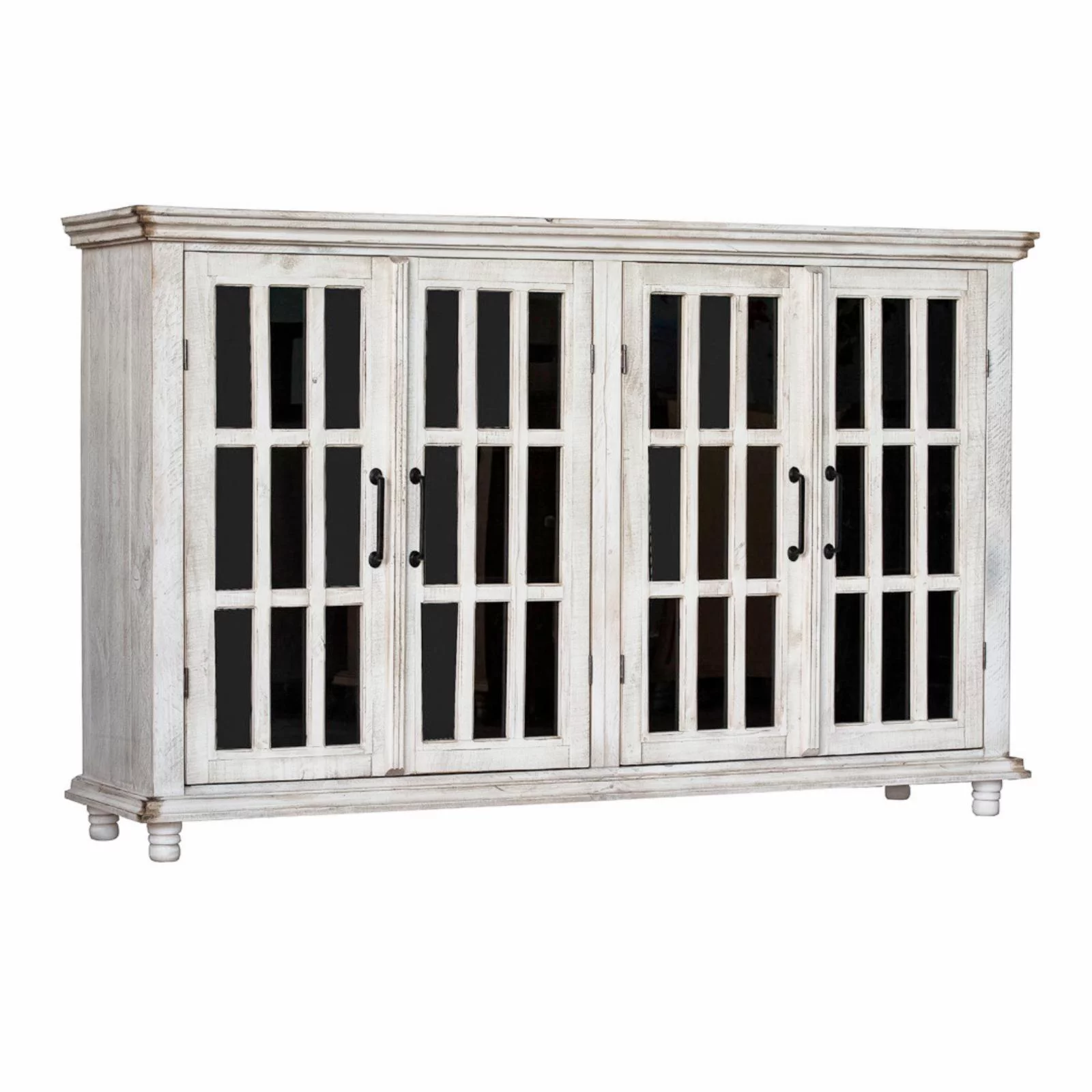 Picket House Furnishings Lane Server in White with Black Interior