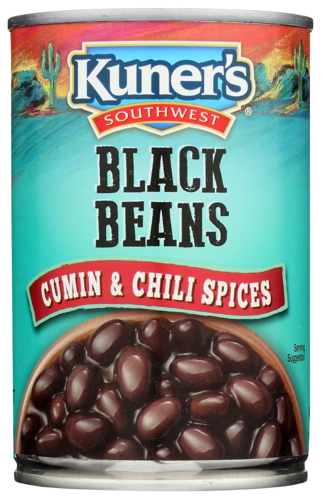 Kuner Black Beans Cumin and Chili Spices, 15 oz.