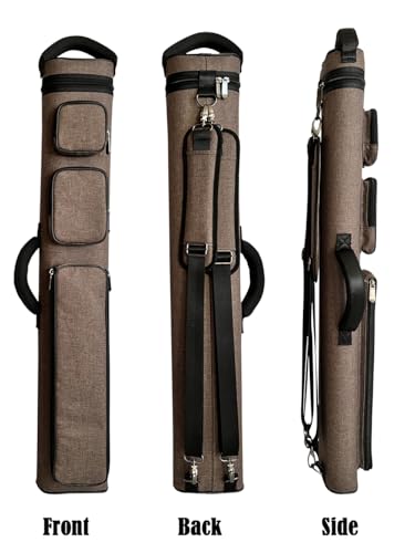 Champion 2X4,3x6 Nylon/Leatherette Billiard Pool Cue Stick Hard Carrying Case 4S2B, 6S3B