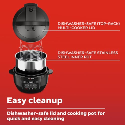 Instant Pot Duo 7-in-1 Mini Electric Pressure Cooker, Slow Rice Cooker, Steamer, Sauté, Yogurt Maker, Warmer & Sterilizer, Includes Free App with over 1900 Recipes, Stainless Steel, 3 Quart