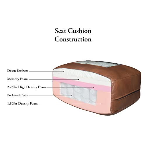 Hydeline Bella Top Grain Leather Chair, Cognac