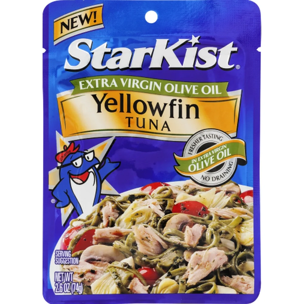 StarKist Selects Yellowfin Tuna in Extra Virgin Olive Oil, 2.6 Ounce Pouch (Pack of 14)