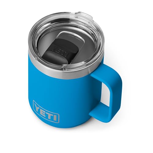 YETI Rambler 10 oz Stackable Mug, Vacuum Insulated, Stainless Steel with MagSlider Lid, Stainless