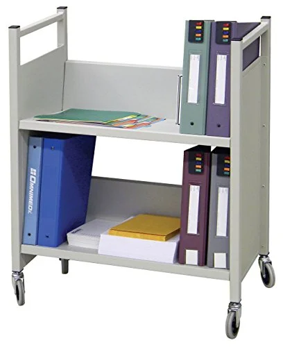 Omnimed Medical File Folder Cart, 2 Shelves