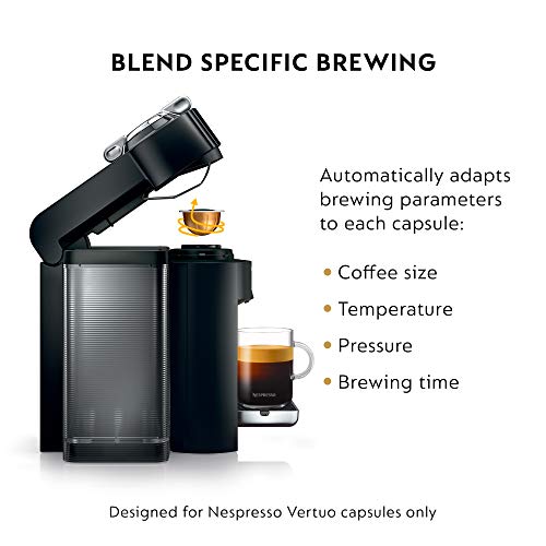 Nespresso Vertuo Coffee and Espresso Maker by De'Longhi, Graphite Metal