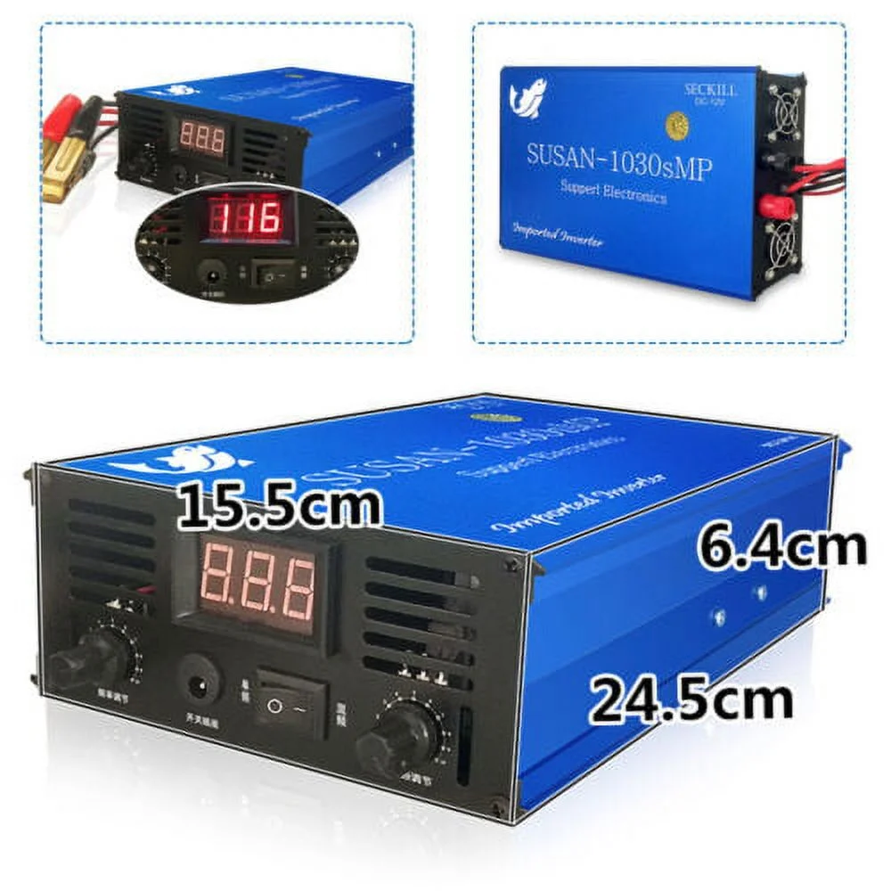 1030SMP Ultrasonic Inverter Electro Fast Fisher Fish Shocker Stunner 3-4m