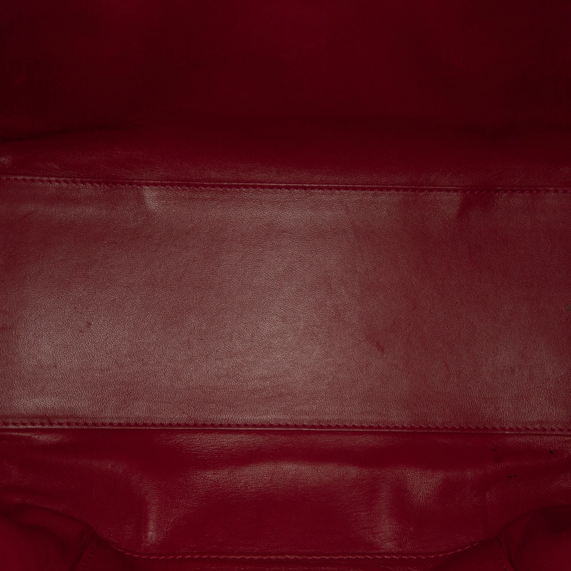 Pre-Owned Authenticated Loewe Amazona Handbag Calf Leather Red Top HandleBag Unisex (Good)