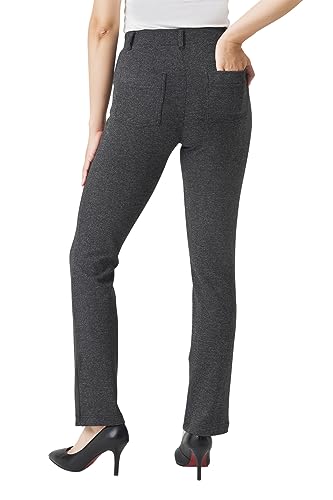Yogipace,Belt Loops,Women's Petite/Regular/Tall Straight Leg Yoga Dress Pants