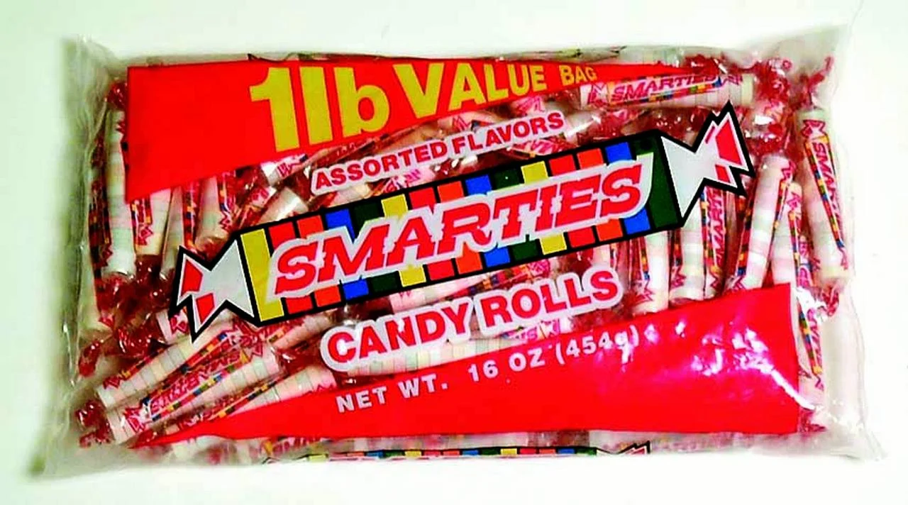 Smarties Candy Rolls Assorted Flavors, 1 LB (Pack of 20)