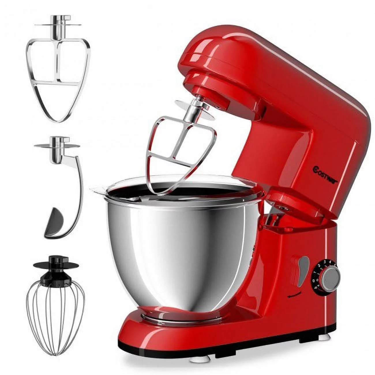 Powerful Stainless Steel Stand Mixer - 4.3 Qt - Enhance Mixing and Blending