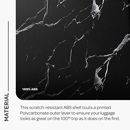 American Tourister Moonlight Hardside Expandable Luggage with Spinner Wheels, Blue Terazzo, 2-Piece Set (20/28)