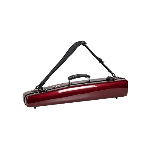 Crossrock Fiberglass Alto Saxophone Case - Includes Accessory Pocket, Removable Shoulder Straps, TSA Lock - Space Gray (CRF1020ASSG)