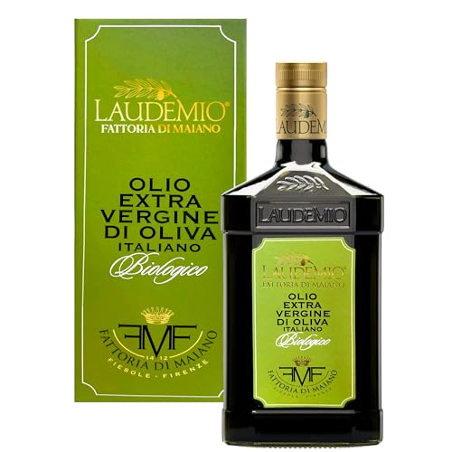 Sanniti Laudemio Organic Extra Virgin Olive Oil Fattoria di Maiano, Gold Award Winner at NYIOOC World Olive Oil Competition, 16.9 oz