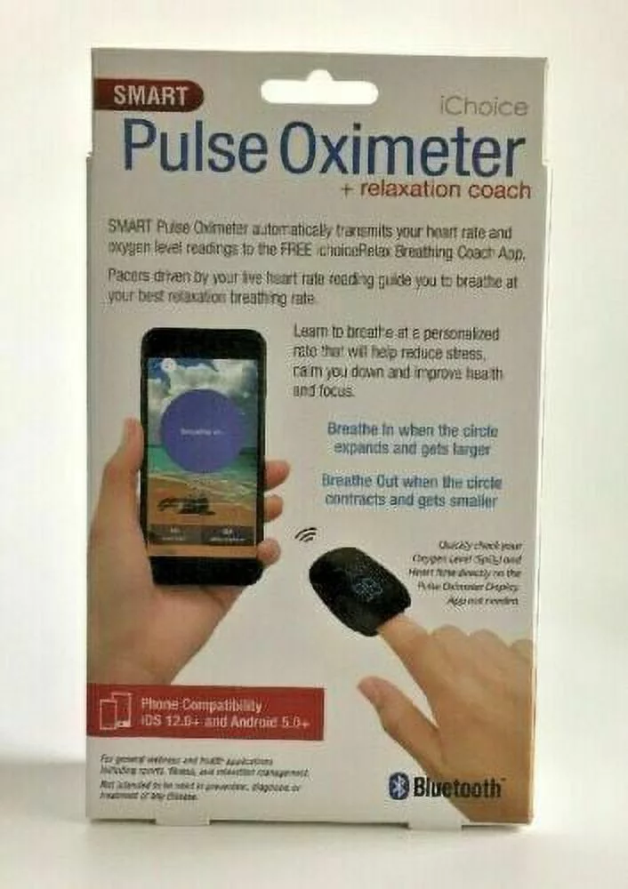 iChoice Smart Pulse Oximeter + Relaxation Coach (OX200)