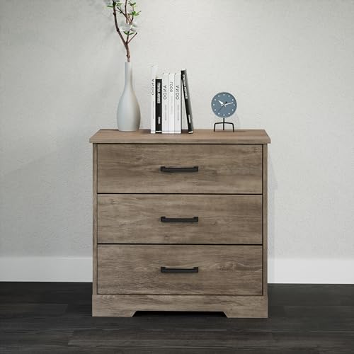 Prepac Sonoma Traditional Tall Nightstand Side Table with 3 Drawers, Functional Tall 3-Drawer Bedside Table 16