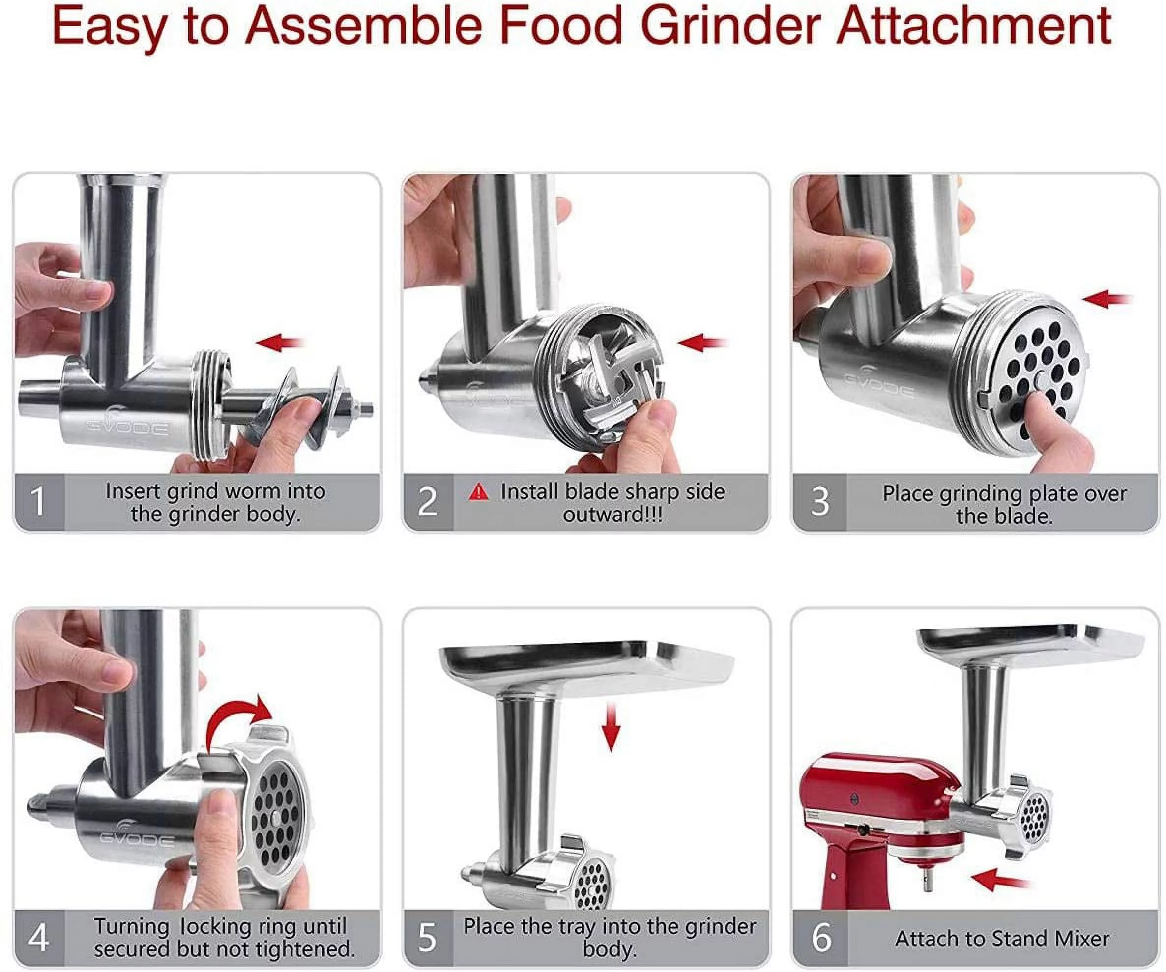 Gvode Kitchen Food Grinder Attachment