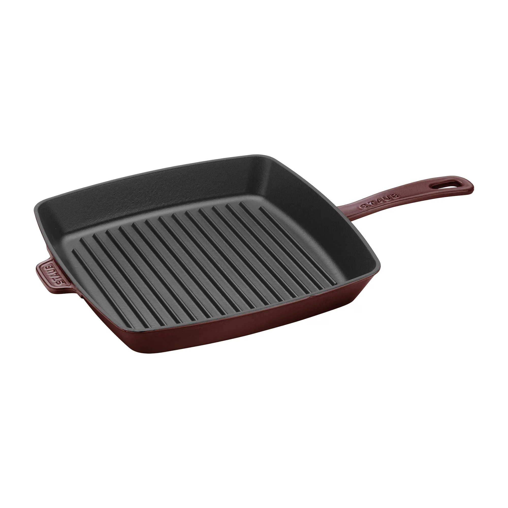 Staub Cast Iron 10-inch Square Grill Pan - Grenadine