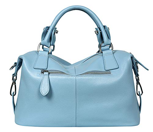 HESHE Womens Genuine Leather Handbags Purse Crossbody Satchel Tote Bags Ladies Real Leather Bags