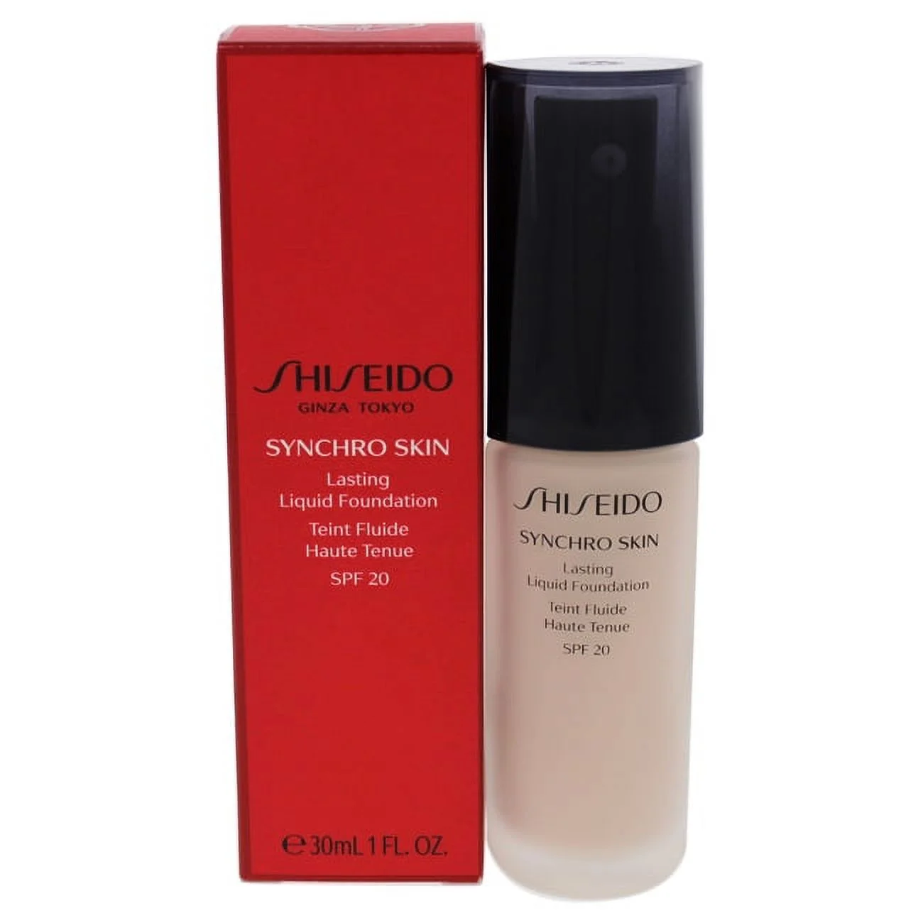 Shiseido Synchro Skin Lasting Liquid Foundation SPF 20 - 1 Neutral for Women, 1 fl oz