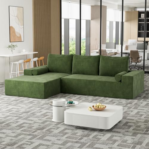 OUYESSIR L-Shape Modular Sectional Sofa Couch Set, 105
