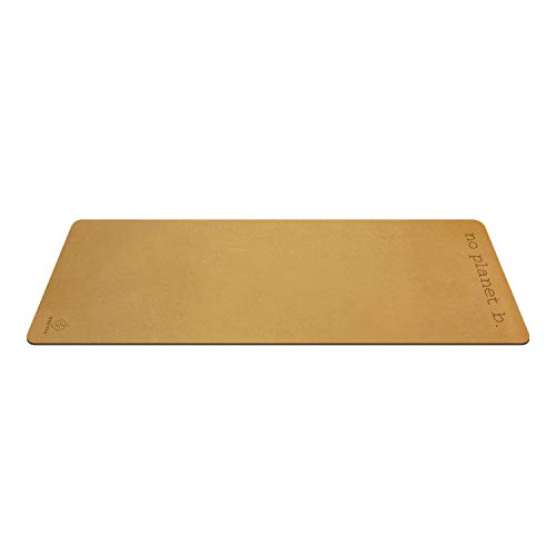 Premium Cork Yoga Mat - Natural Rubber Bottom. Non Slip & Soft, Sweat Resistant. Extra Long and Wide for Comfort. Suitable Also for Hot Yoga. (72