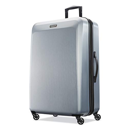 American Tourister Moonlight Hardside Expandable Luggage with Spinner Wheels, Blue Terazzo, 2-Piece Set (20/28)